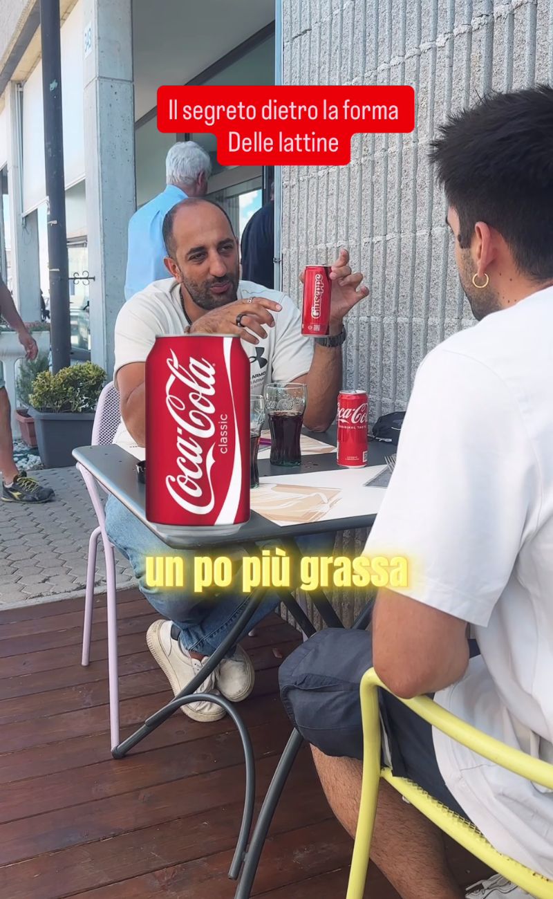 FIno al 2008, la forma delle lattine era diversa da quella attuale