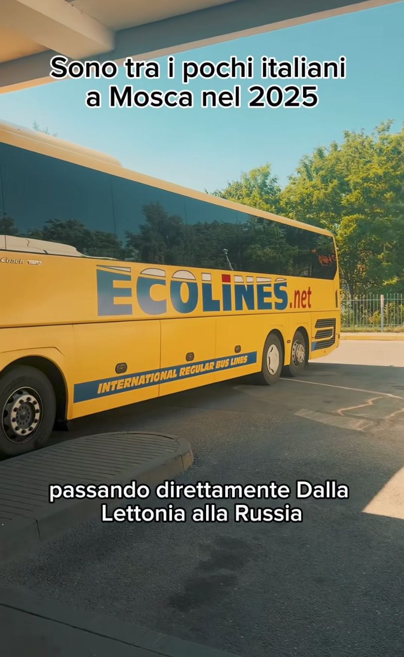 Ivan ha scelto di raggiungere la Russia tramite un autobus partito dalla Lettonia