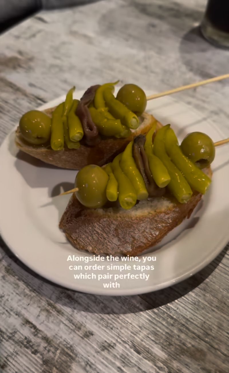 Un tipo di "tapas" che si trovano nel bar di Malaga