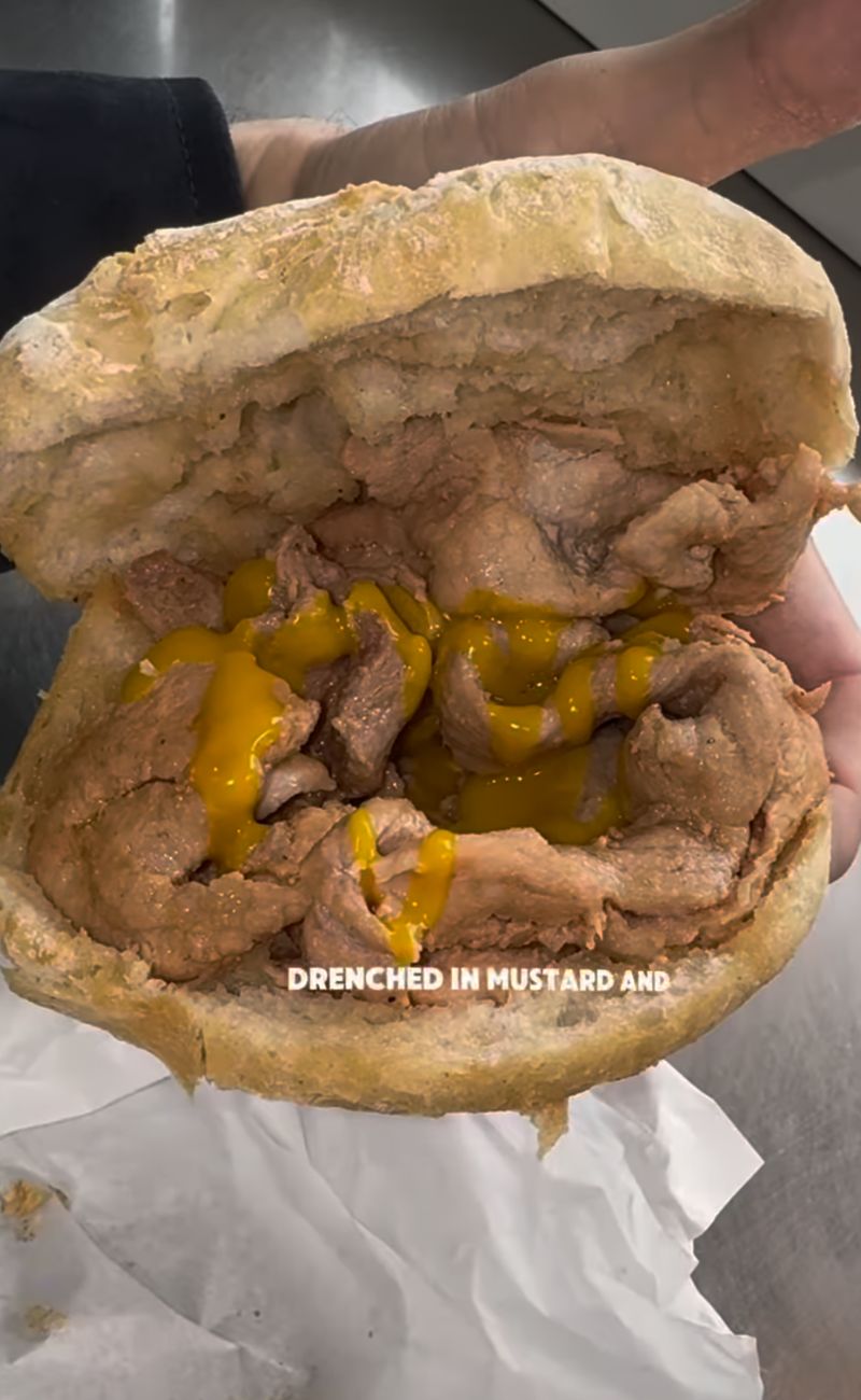 Il panino più virale del Portogallo visto da vicino (con l'aggiunta di mostarda)