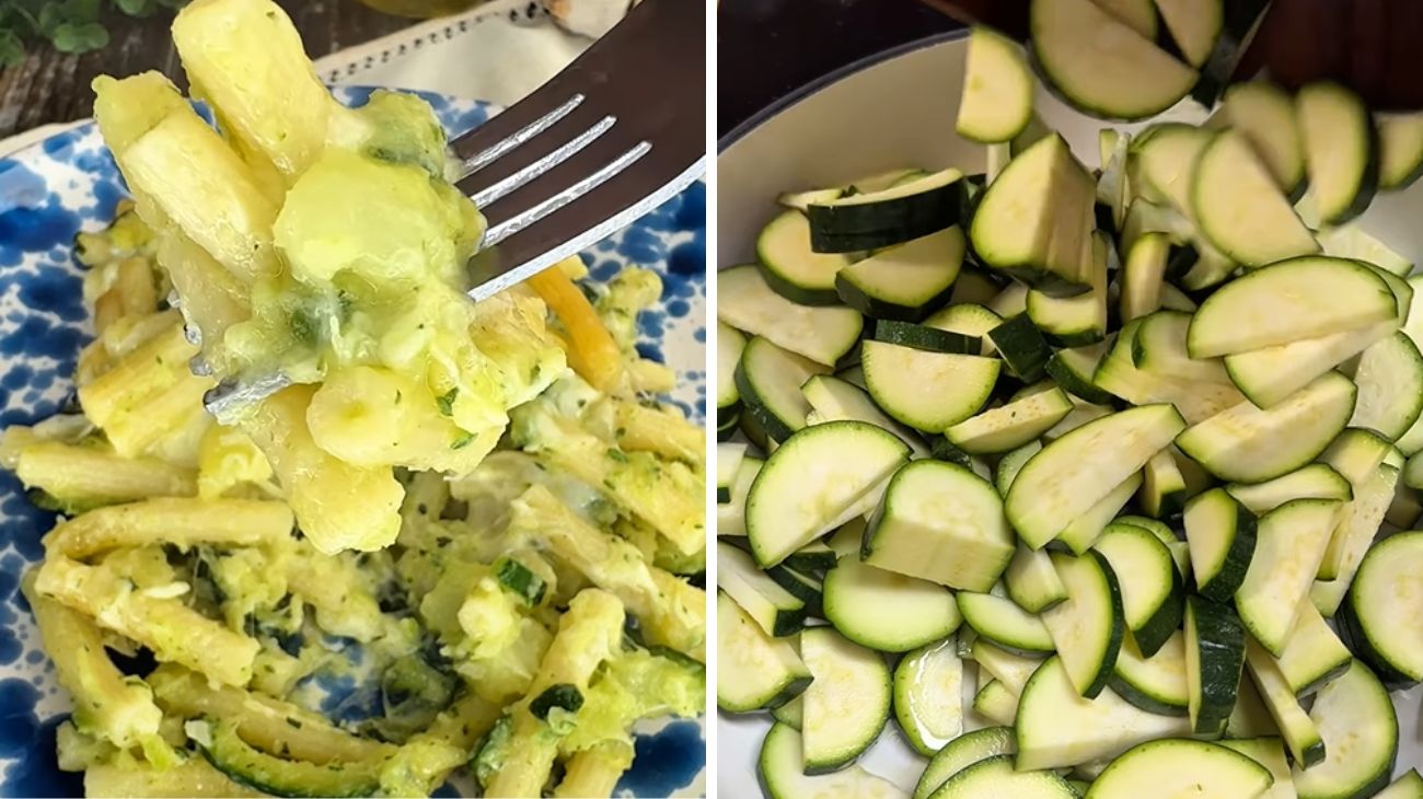 pasta, patate e zucchine