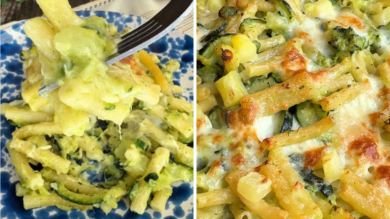 pasta, patate e zucchine