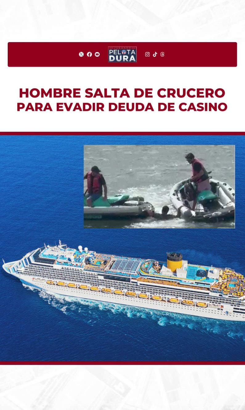 Diversi media internazionali hanno raccontato la notizia. Qui un frame del momento in cui l'uomo è stato salvato dalle autorità locali.