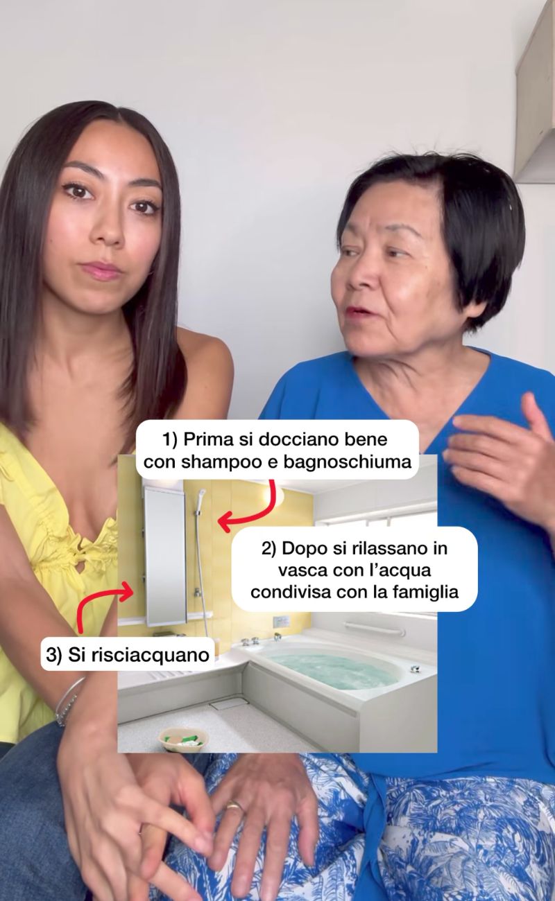 In Giappone non ci si lava in vasca, ma ci si rilassa dopo la doccia.