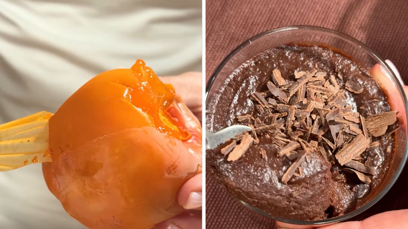 Budino cioccolato e cachi