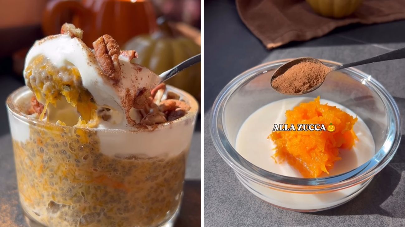 Budino di chia alla zucca