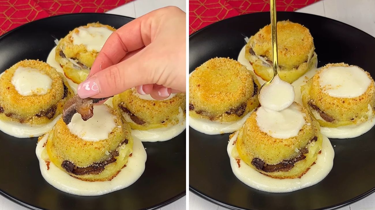 Tortini di patate e funghi