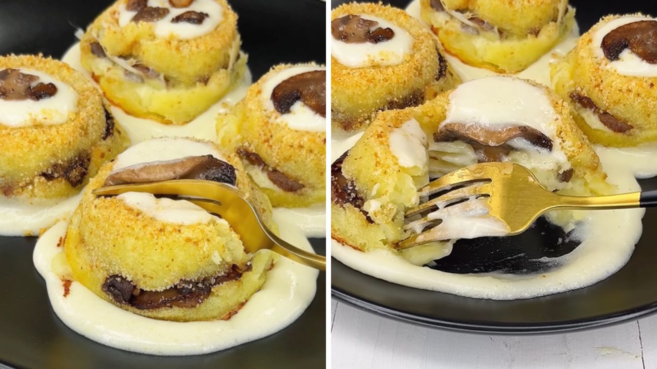 Tortini di patate e funghi