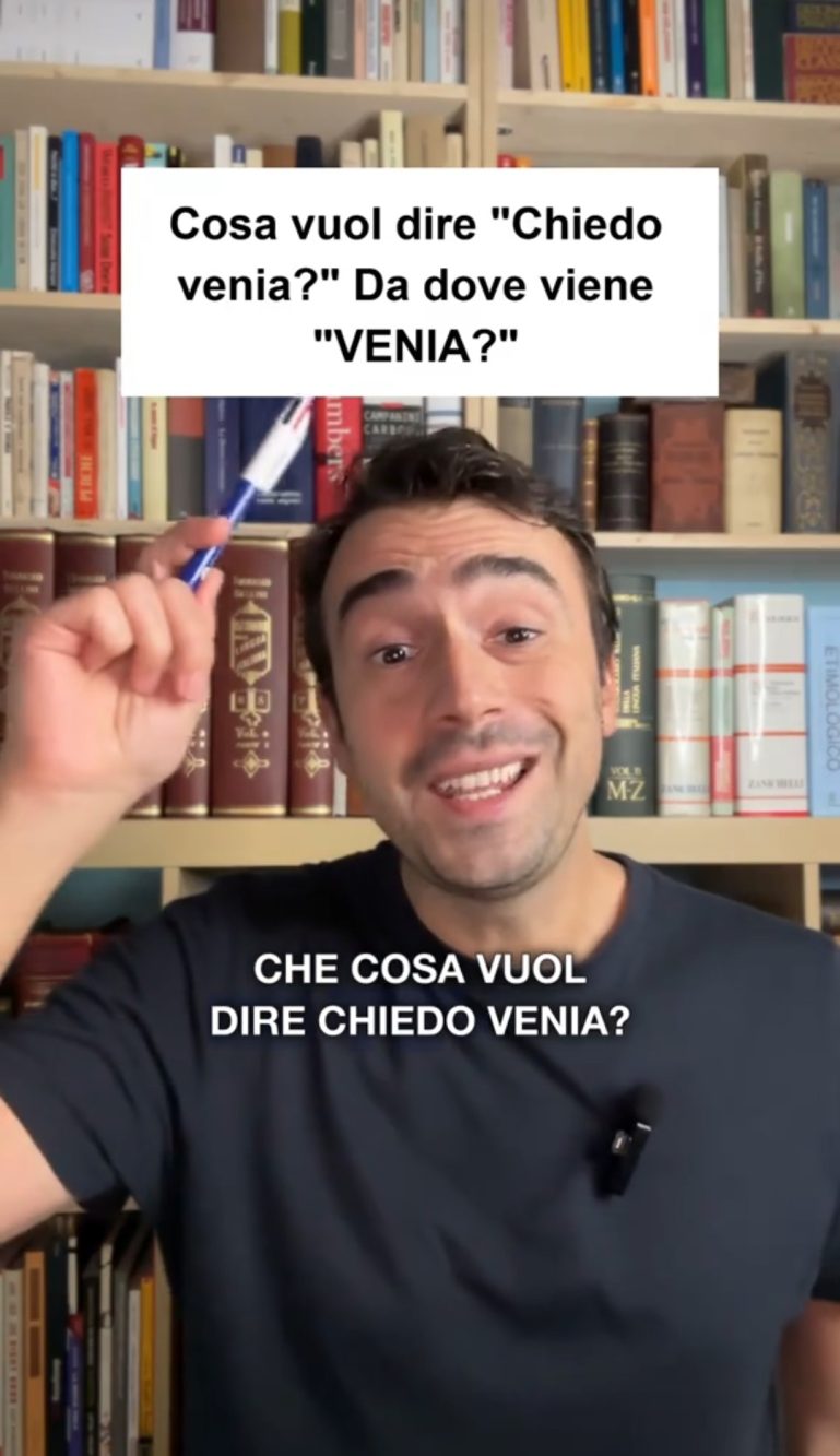 "Chiedo venia" è usato ancora oggi