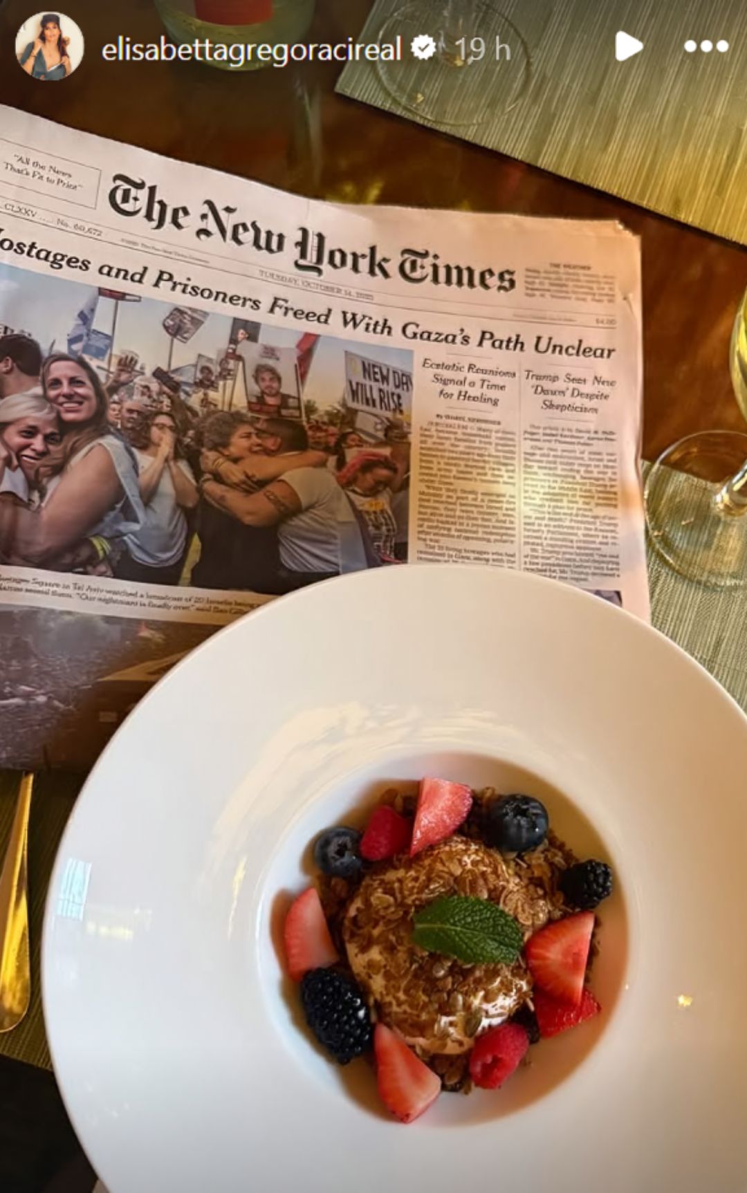 colazione di elisabetta gregoraci