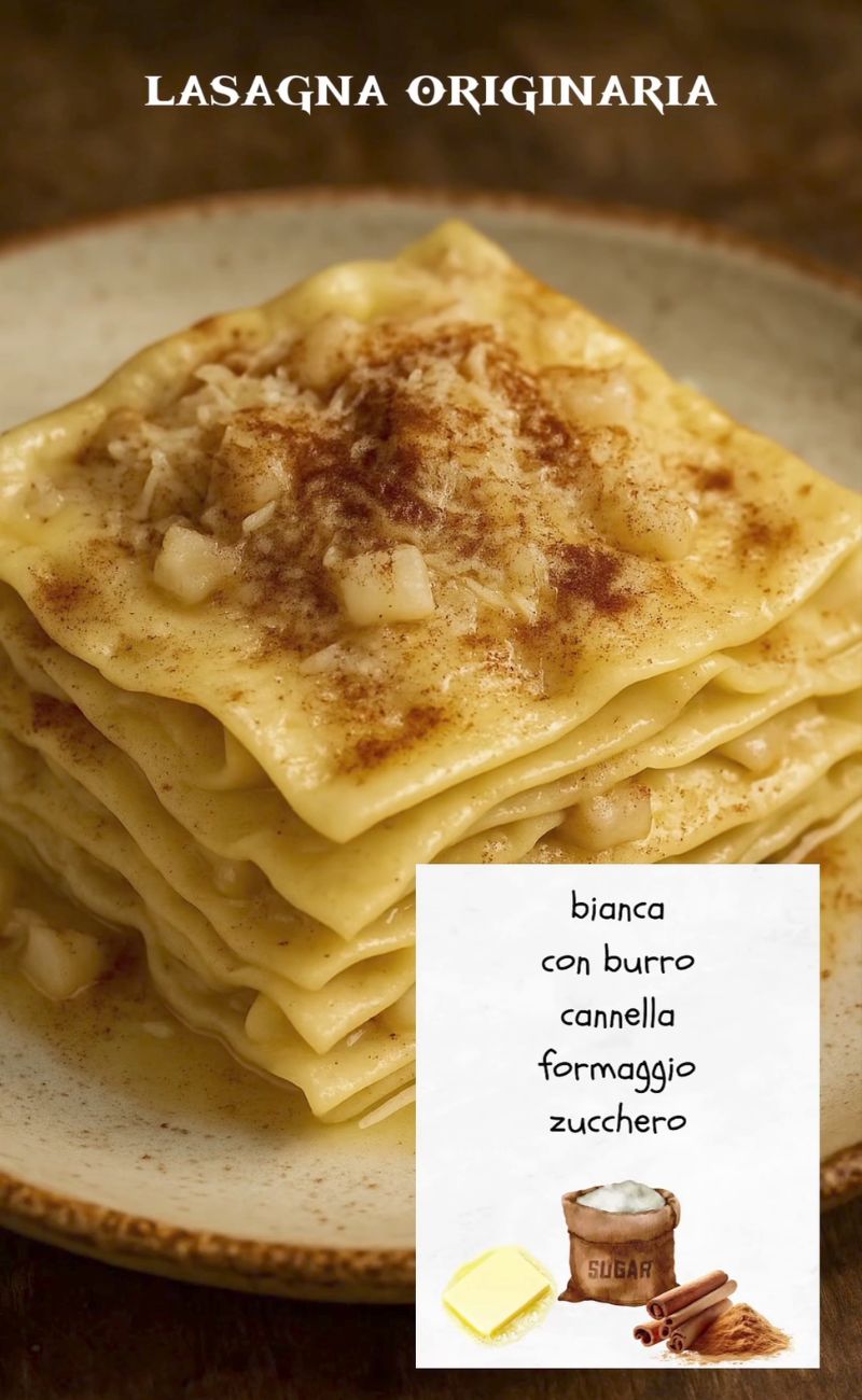 La storica ha postato una foto fatta con Intelligenza Artificiale della lasagna 'originale', senza pomodoro, carne e mozzarella.