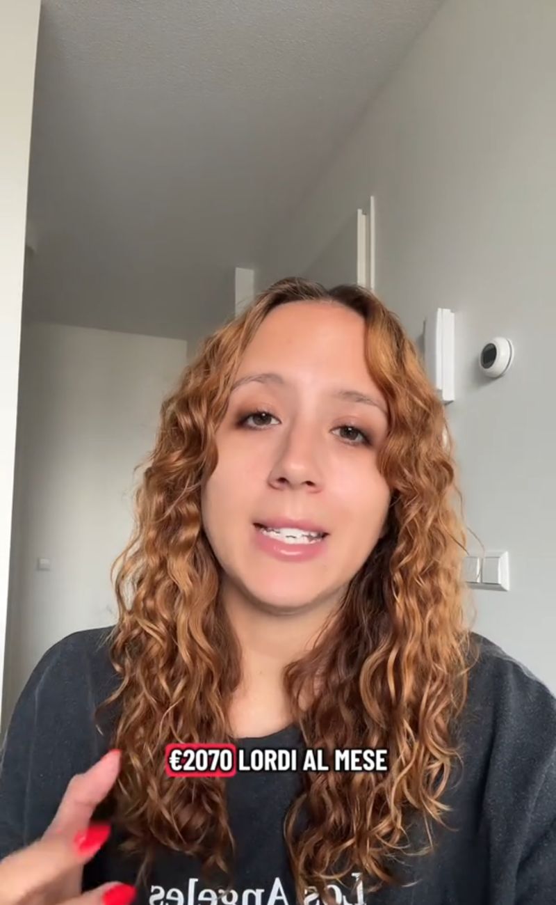 Lo stipendio minimo per gli impeghi full time nei Paesi Bassi è di 2080 euro lordi. Credits: @erika_visentin - TikTok