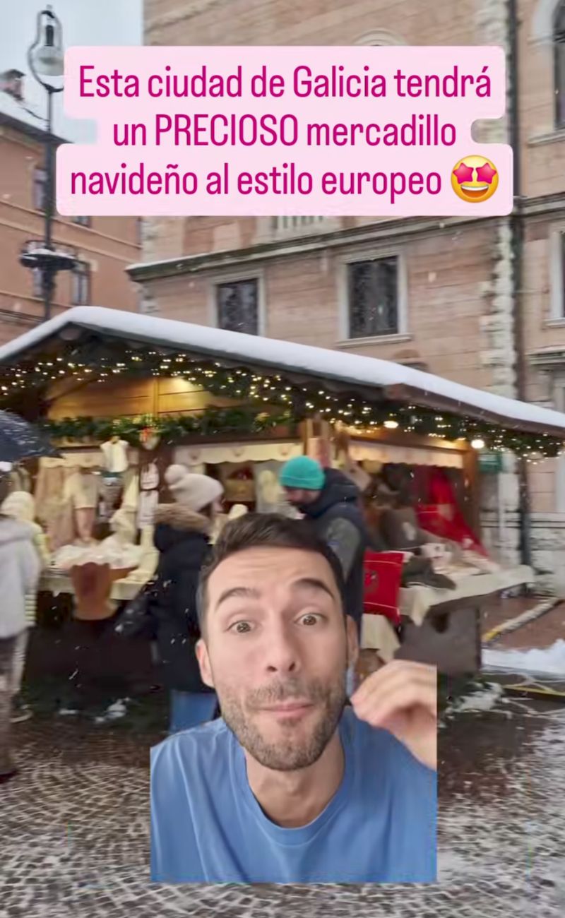 Pedro Davila Fernández ha spiegato che i mercatini natalizi de La Coruna non hanno nulla da invidiare a quelli di Germania e Austria.