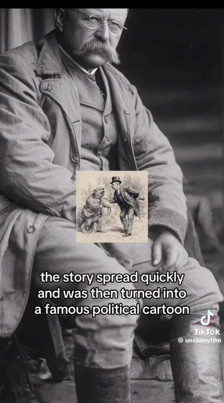 Nel 1902, Teddy Roosevelt decise di non sparare a un cucciolo di orso catturato da altri 'per' lui. Quel gesto contribuì a rafforzare la sua immagine, dopo che tutti i giornali raccontarono l'episodio.
