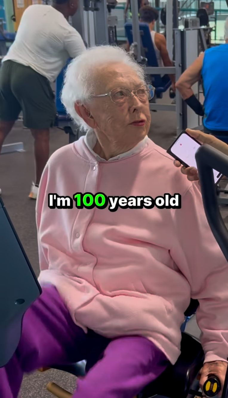 La donna che a 100 anni va a ancora in palestra intervistata dal profilo Instagram evrydayclub