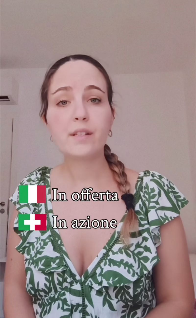 Se cercate prodotti in offerta in Svizzera, meglio chiedere di quelli "in azione".