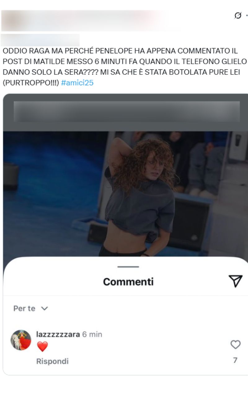 penelope commento instagram