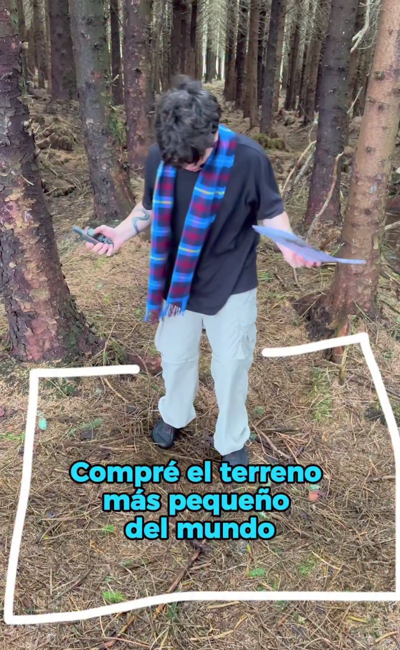 Il minuscolo pezzo di terra che l'uomo ha comprato nel Nord della Scozia.