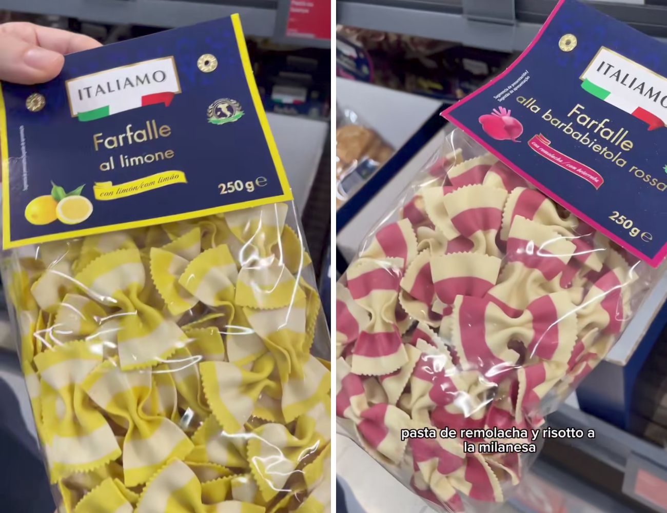Vi convincono queste farfalle che propone Lidl per la "settimana italiana"?