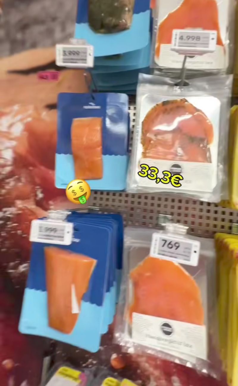 I prezzi del salmone in Islanda sono estremamente alti.