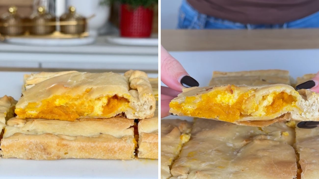 torta salata zucca e stracchino