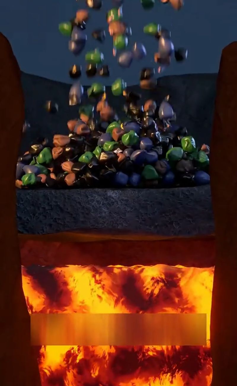 Non tutti i vulcani hanno magma 'visibile': spesso c'è un 'tappo' che non permetterebbe ai rifiuti di andare a finire direttamente nella parte bollente.