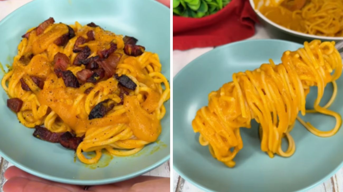 Finta carbonara alla zucca