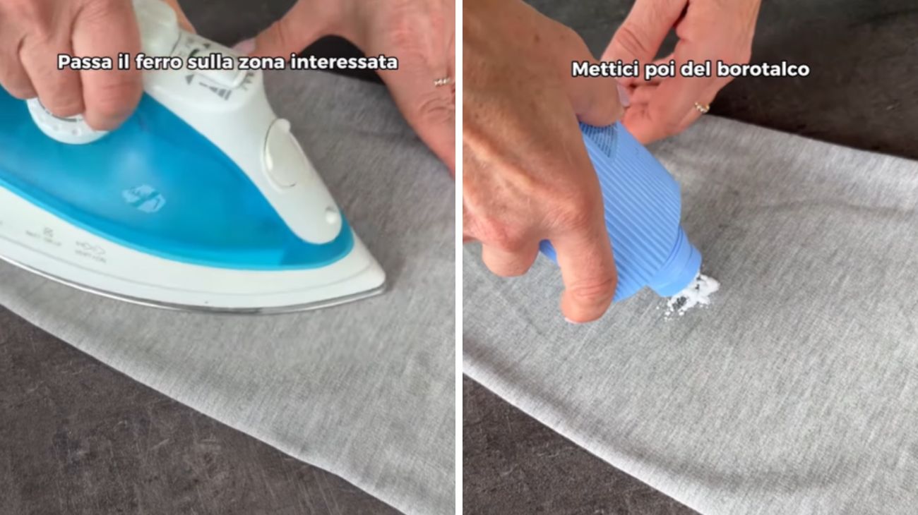 Macchie d'olio sui vestiti