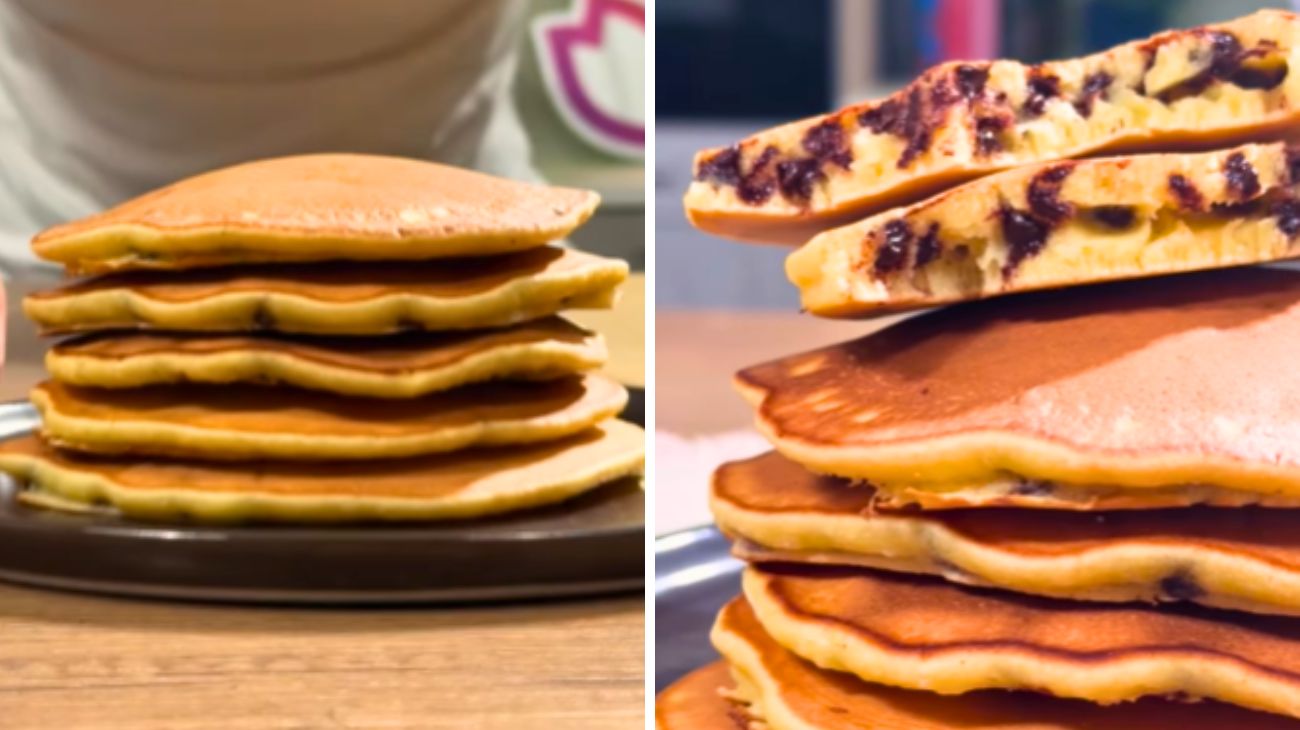 Pancake con gocce di cioccolato