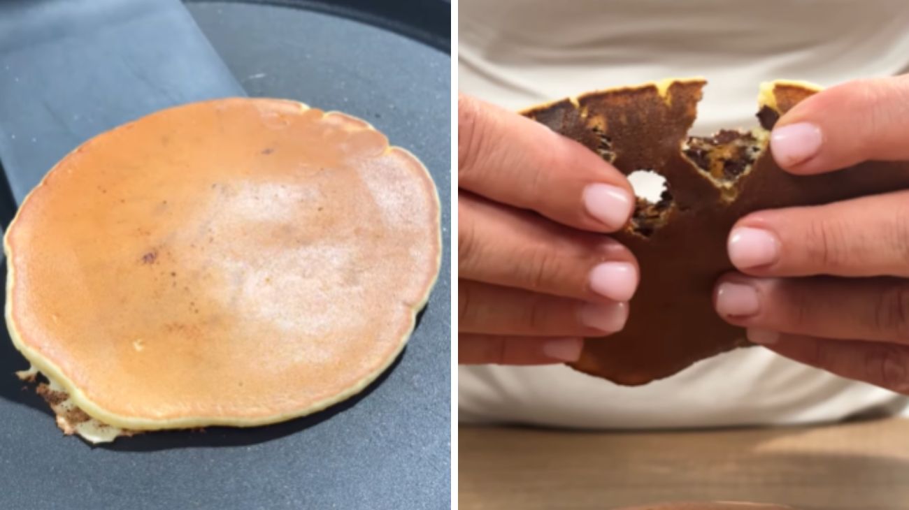 Pancake con gocce di cioccolato