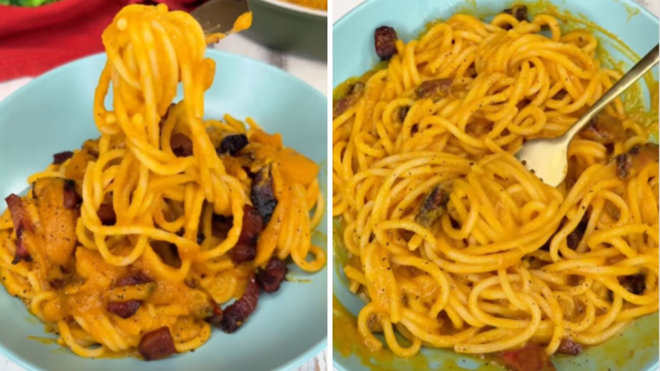 Finta carbonara alla zucca