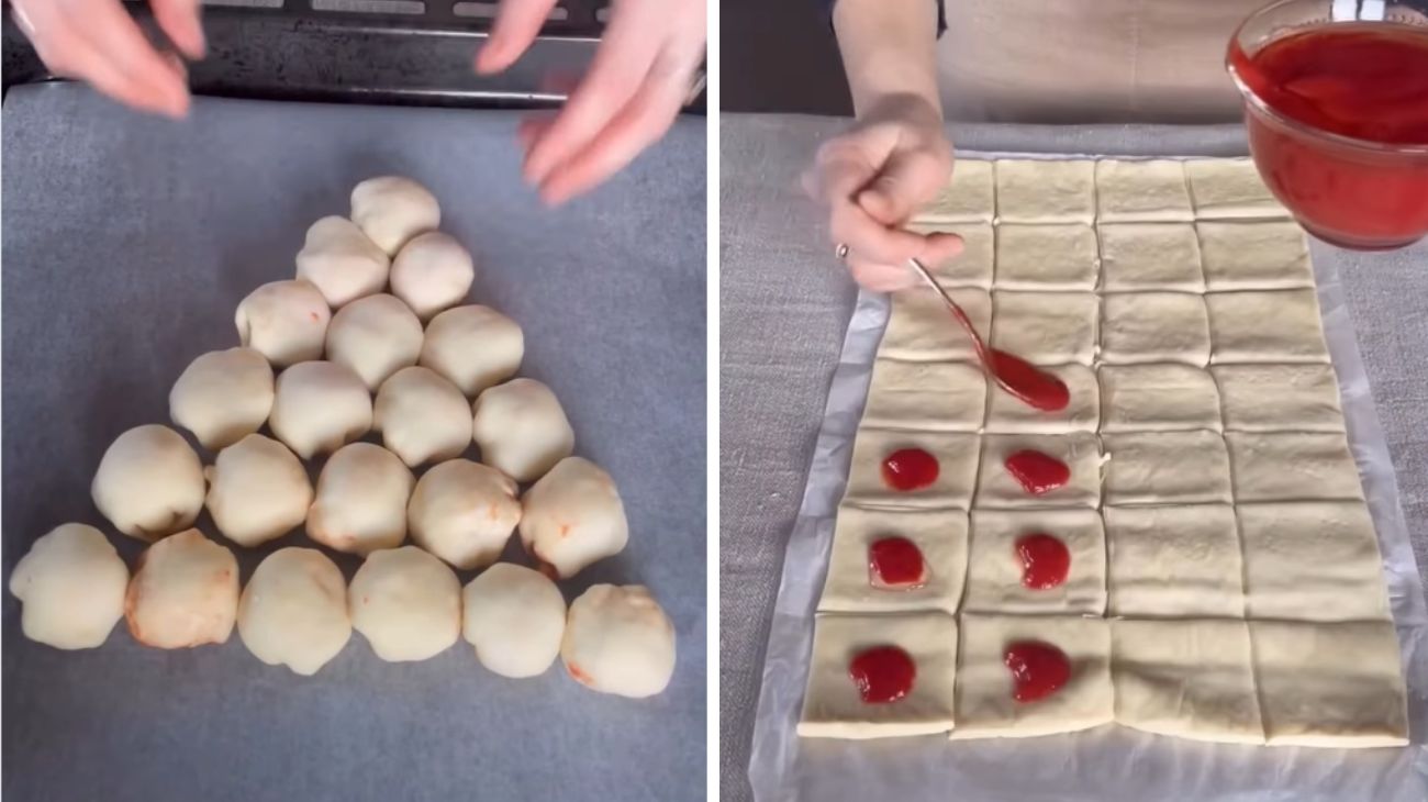 Albero di mozzarella filante