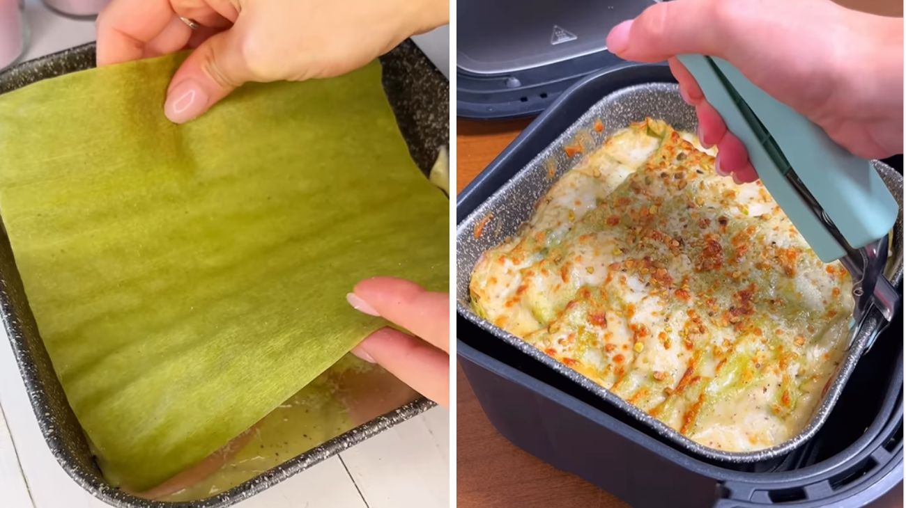 Lasagne mortadella e pistacchio