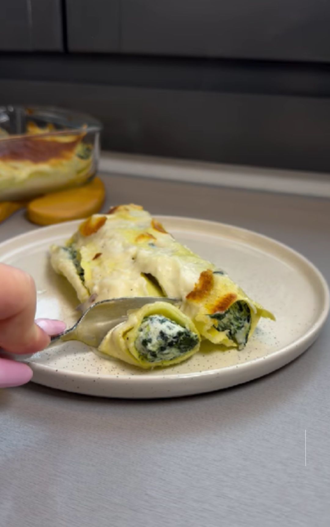cannelloni ricotta con spinaci