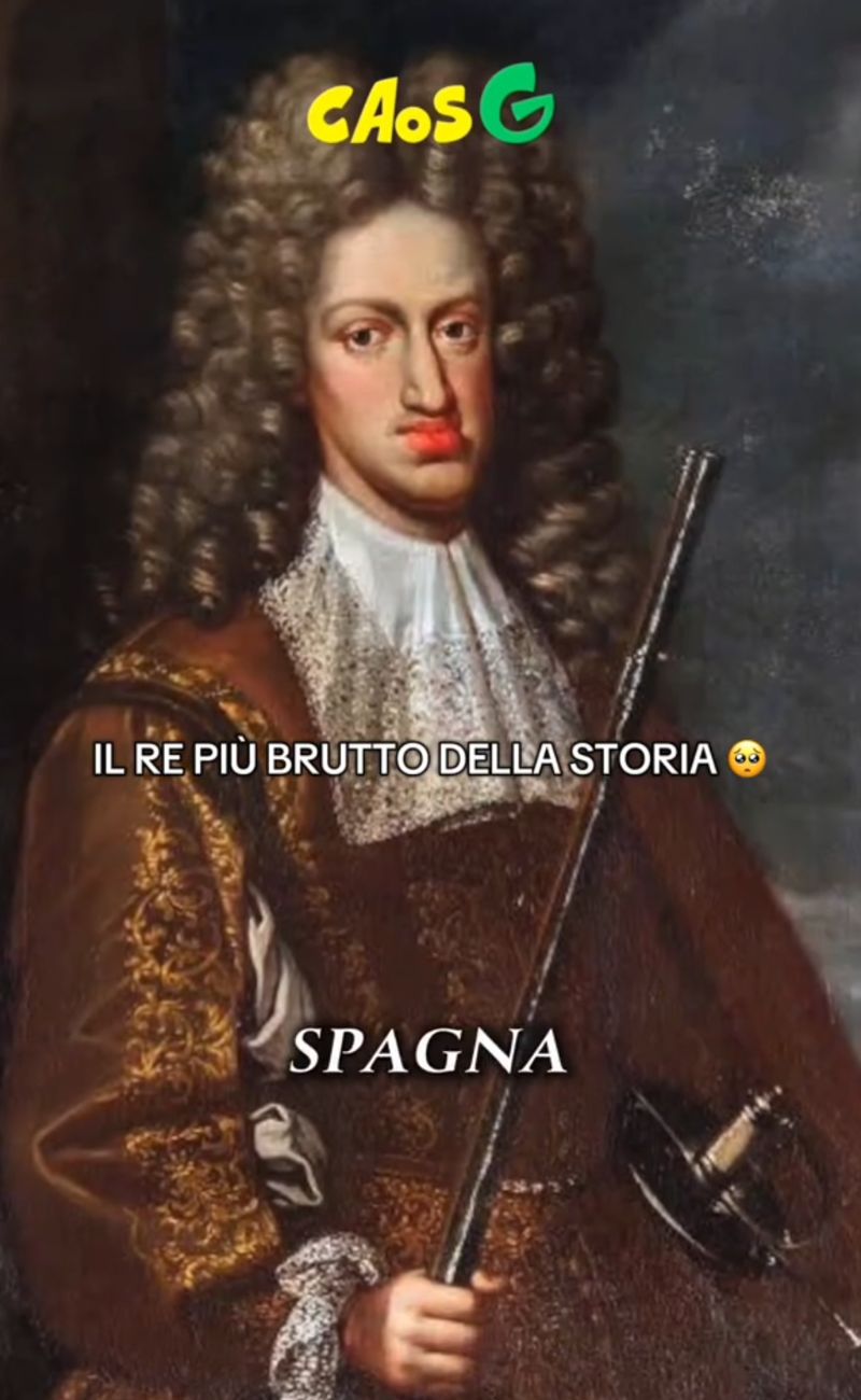 Un ritratto del Re più brutto della storia.