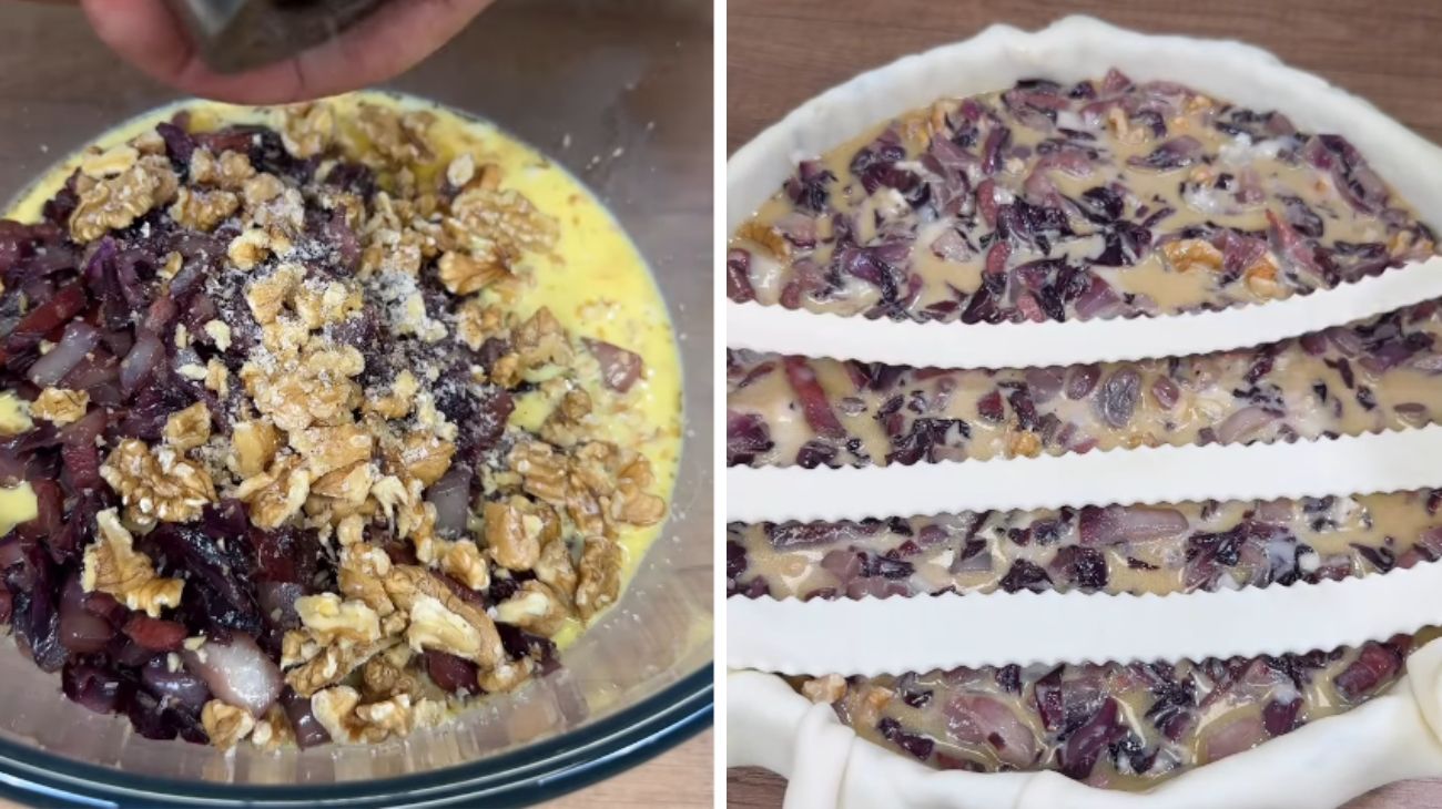 Torta salata radicchio