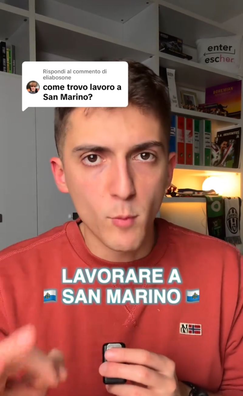 Il content creator ha spiegato come trovare lavoro a San Marino, nel pubblico e nel privato.