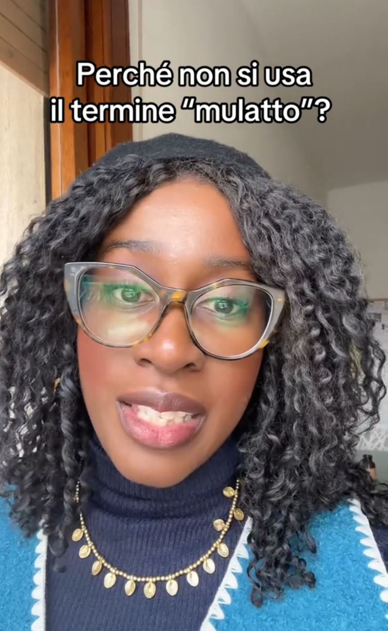 La content creator ha spiegato perché è preferibile evitare l'uso del termine "mulatto"
