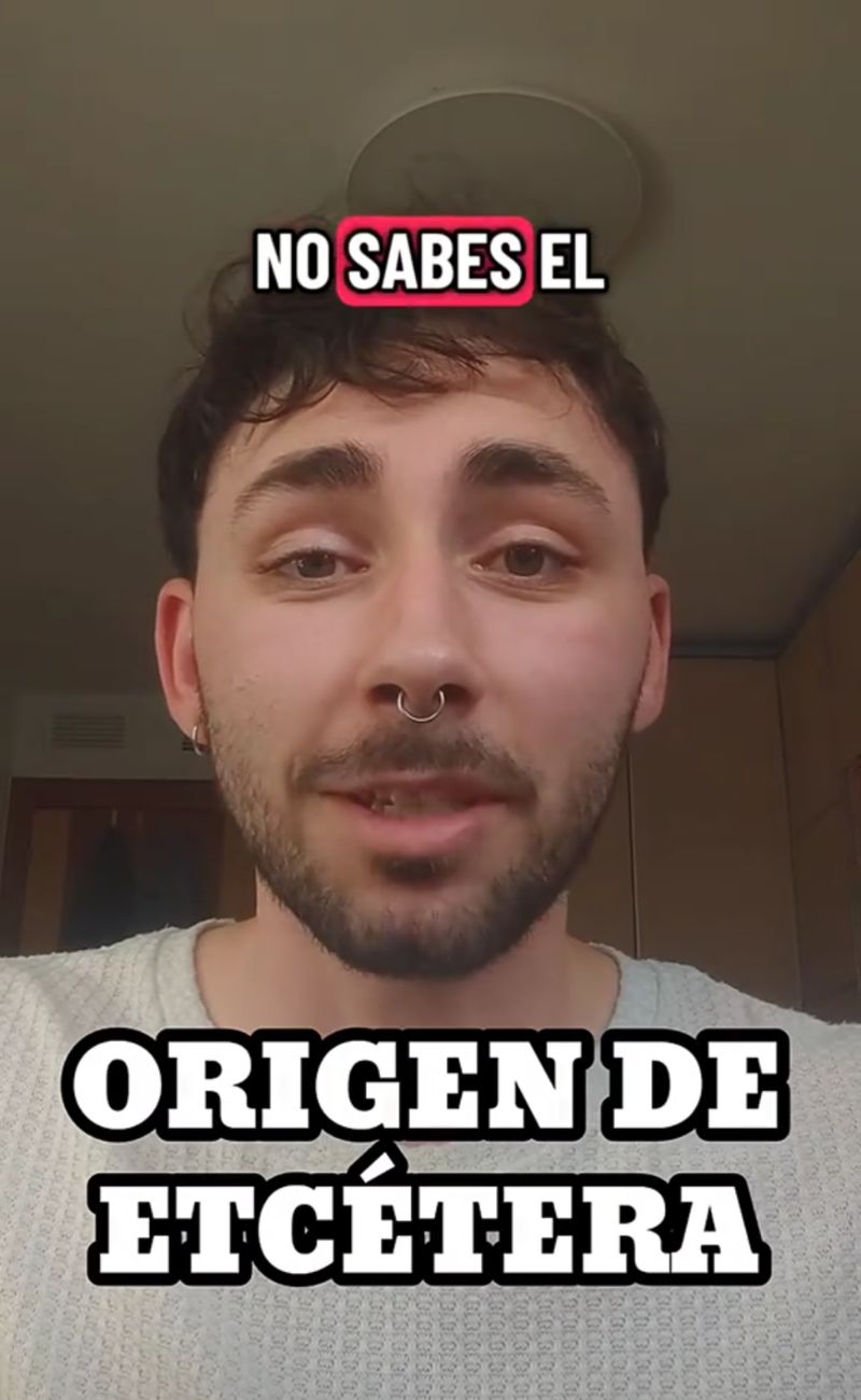 Anton, linguista spagnolo, ha spiegato qual è l'origine di "eccetera"