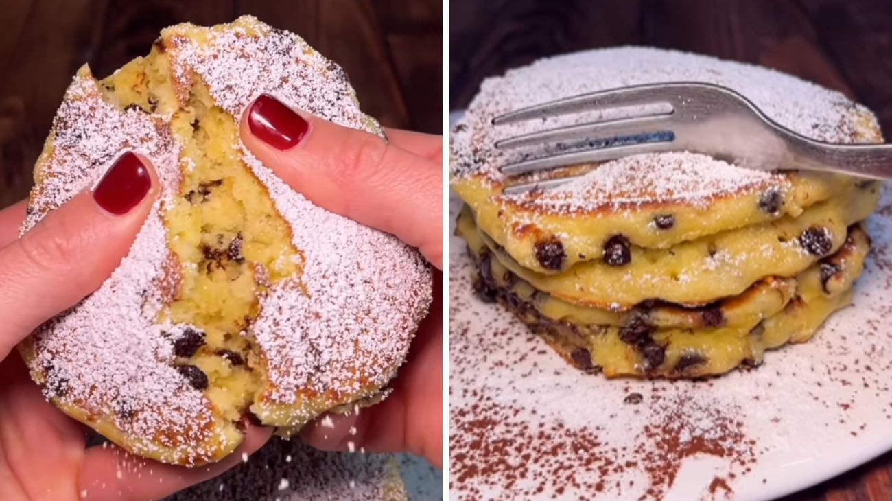 pancake ricotta e cioccolato