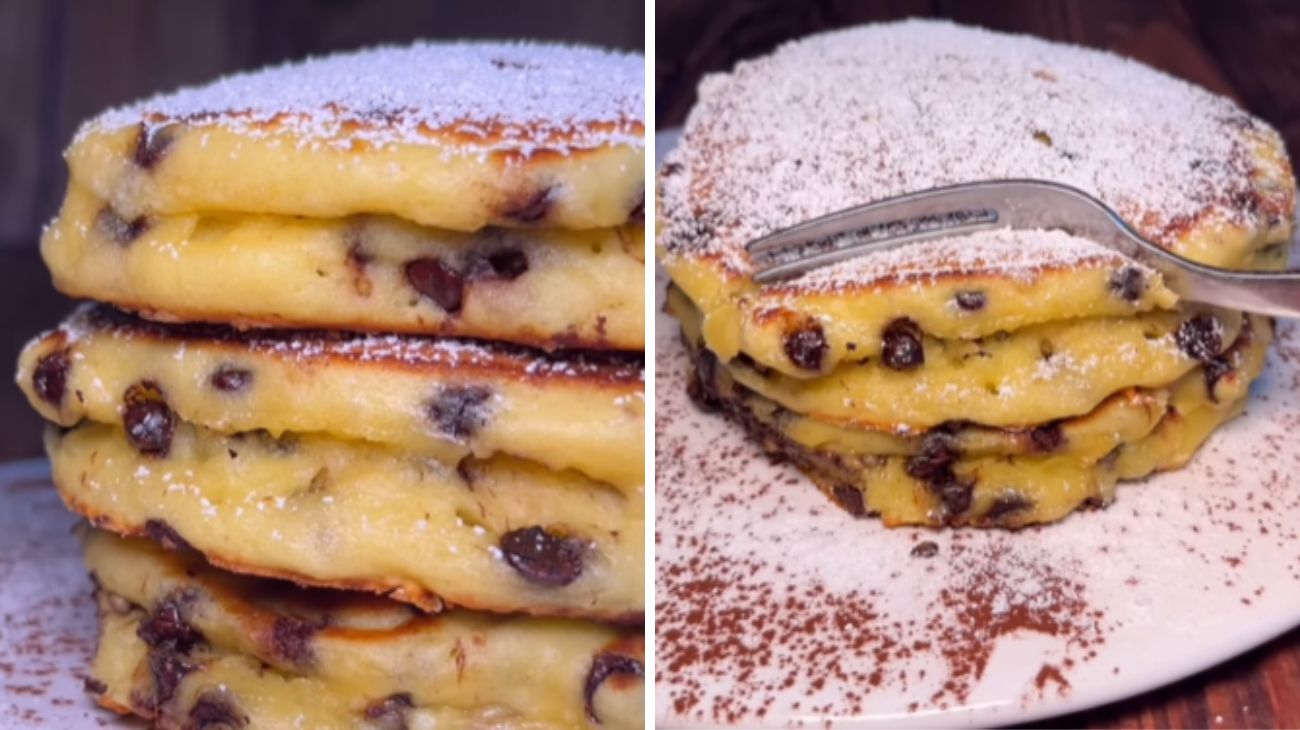 pancake ricotta e cioccolato