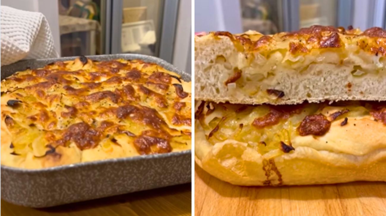 pizza con la cipolla