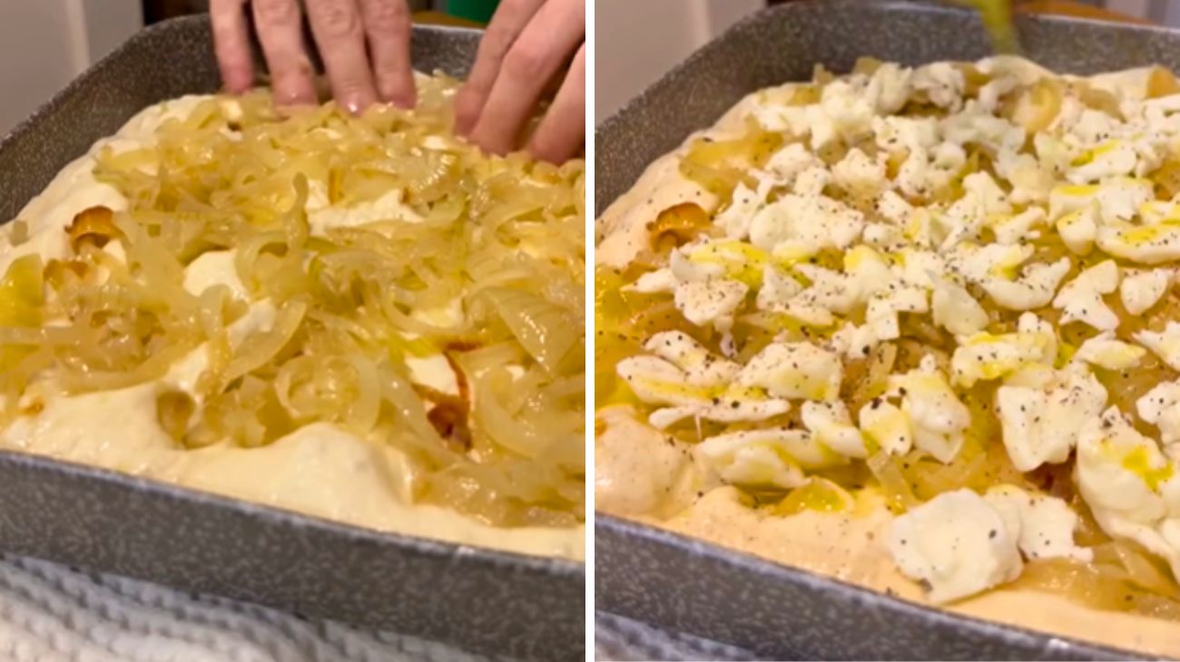 pizza con la cipolla