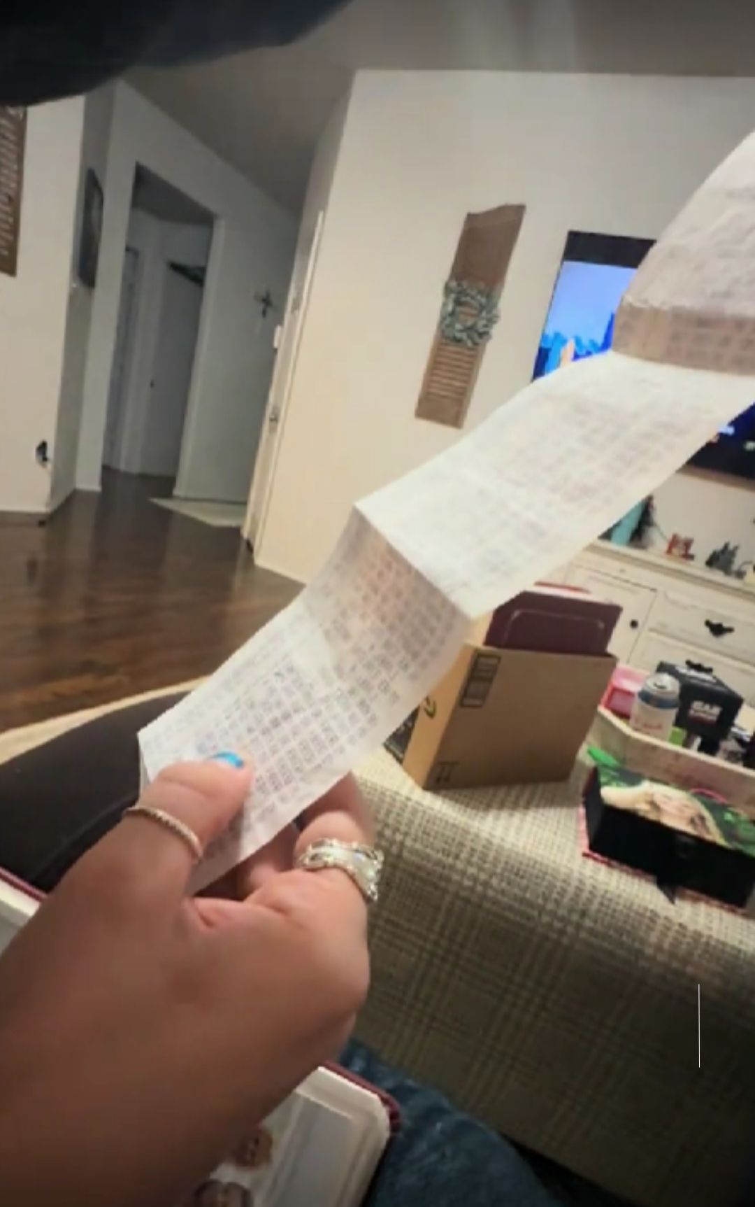 scontrino trent'anni fa