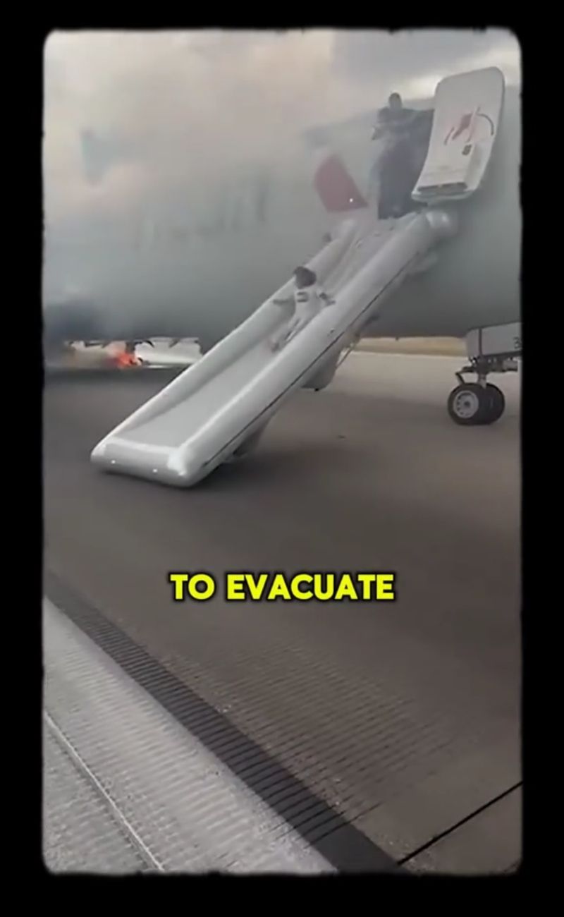 In caso di bisogno di evacuazione, è importante che i tavolini siano alzati, per permettere a tutti di uscire rapidamente dall'aereo - forumagricolturasociale.it