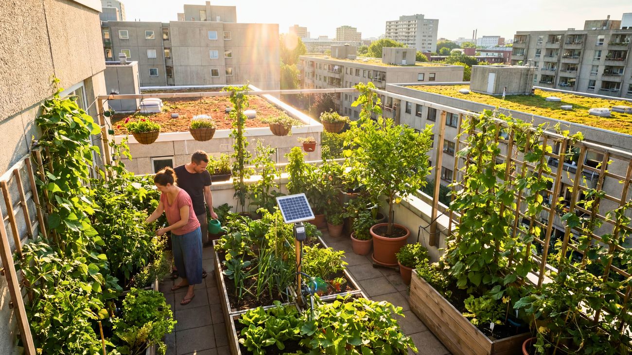 orto urbano in terrazza