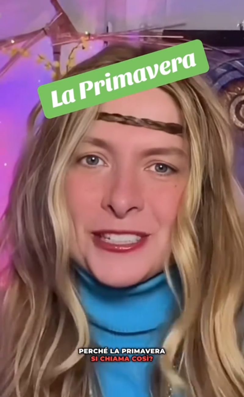 La tiktoker @arkesiamusicaemito ha illustrato l'etimologia della parola "primavera".