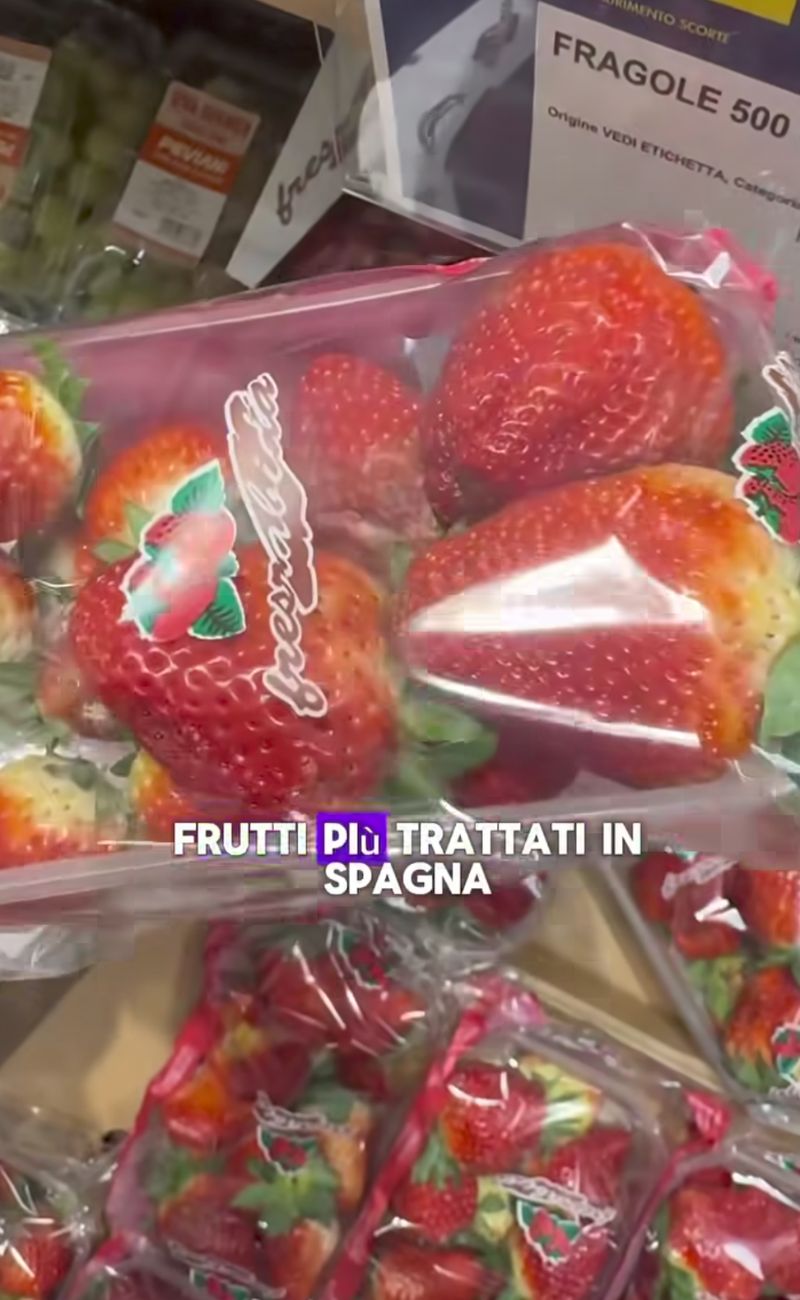 Secondo Natalia, le fragole dalla Spagna sono da evitare