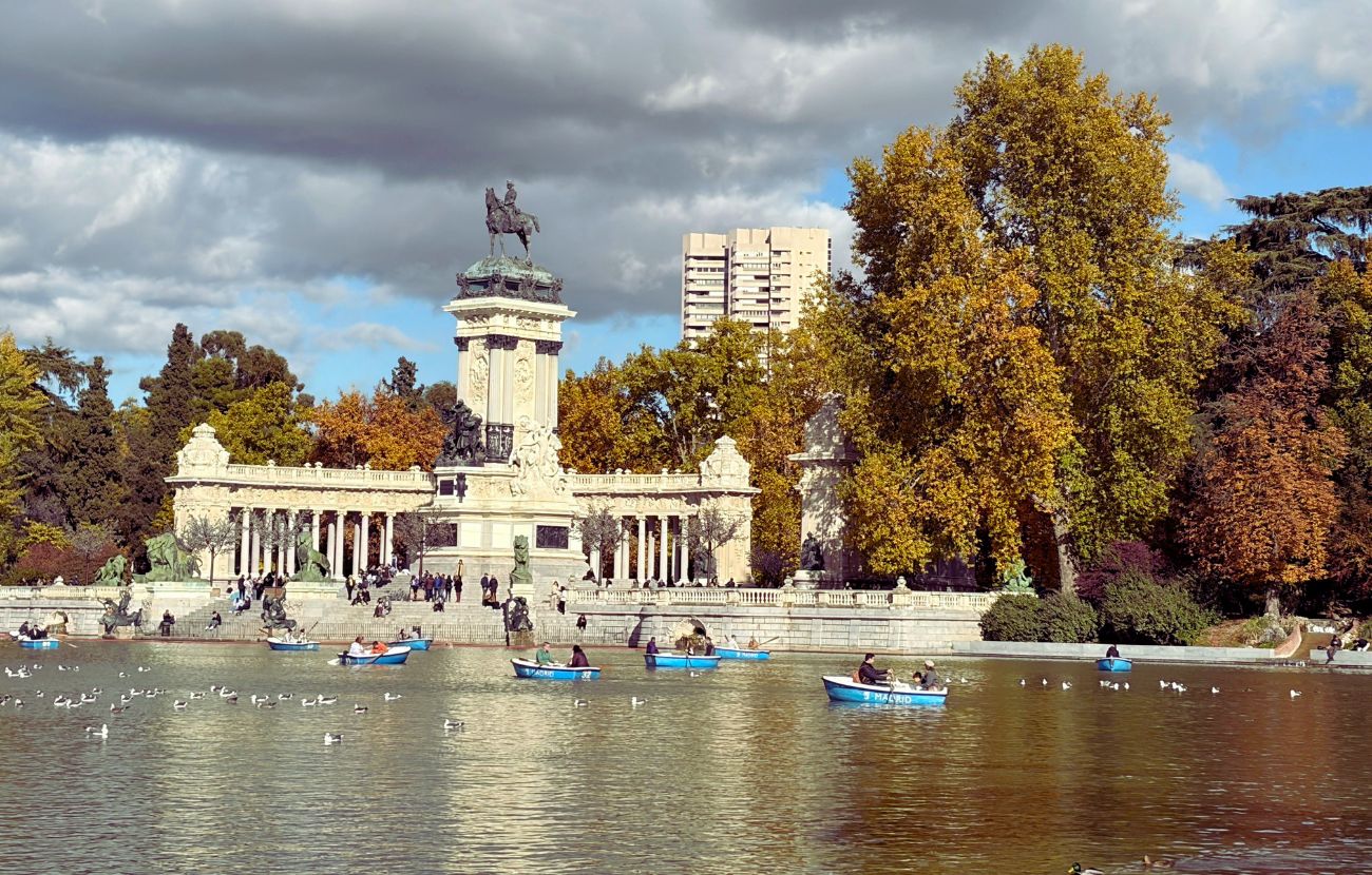 Il Parque del Buen Retiro a Madrid.
