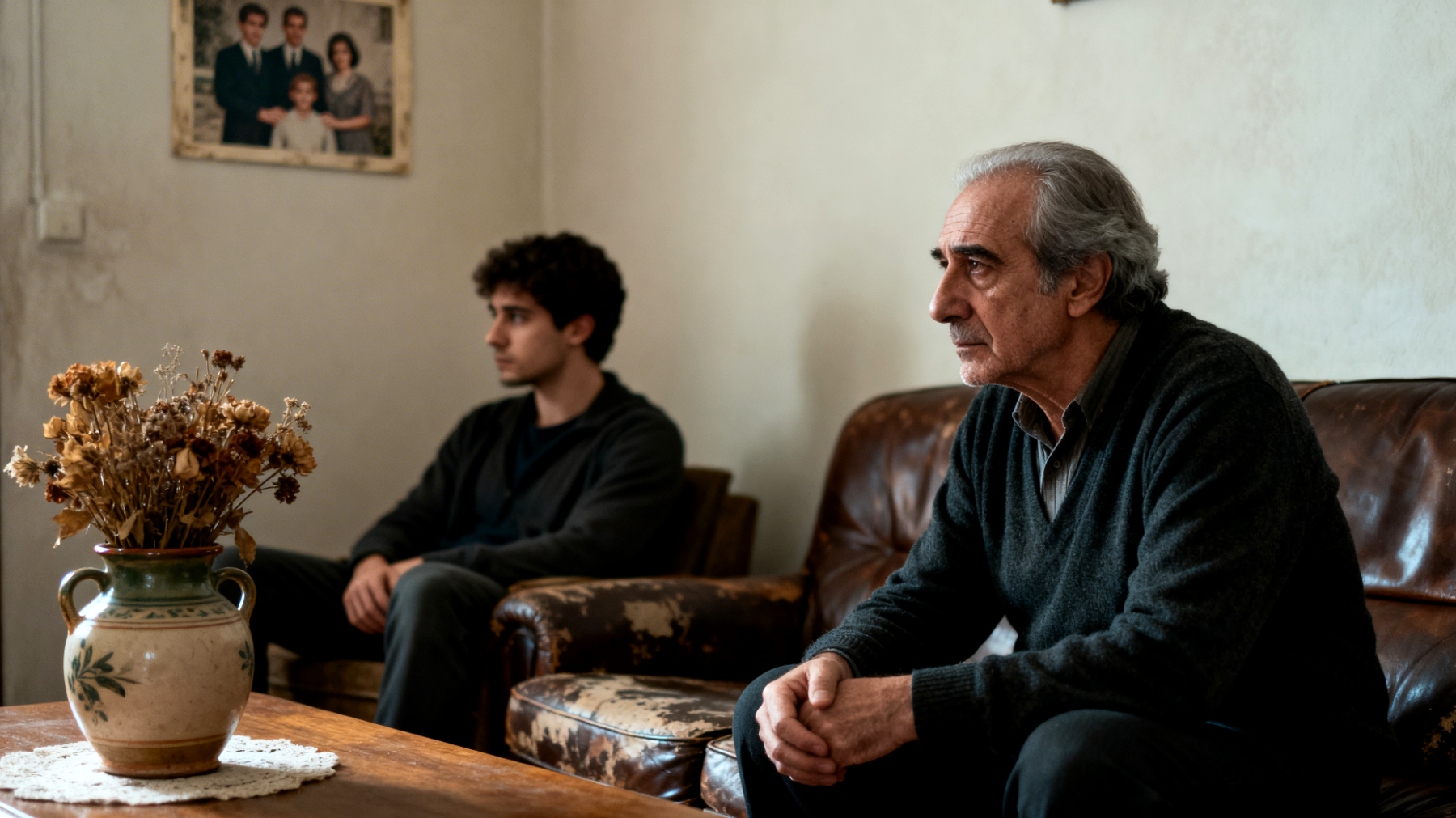 Il papà fatica a instaurare un dialogo affettivo profondo con il figlio giovane adulto, che si è ormai abituato a una comunicazione superficiale e distaccata, rendendo difficile esprimere sentimenti, preoccupazioni e sostegno emotivo reciproco"